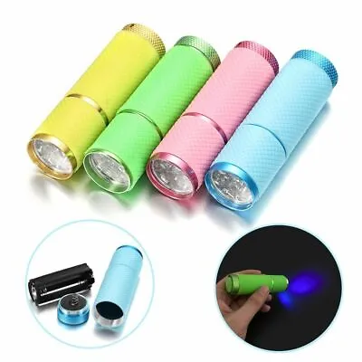 9 LED UV Flashlight For Cure Epoxy Ultra Violet Torch Light Lamp Jewelry Making • $5.59