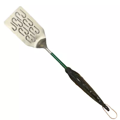 G.E.I. BASS FISH BBQ SPATULA Stainless Steel Grill Tool Novelty Unique Classic C • $15.99