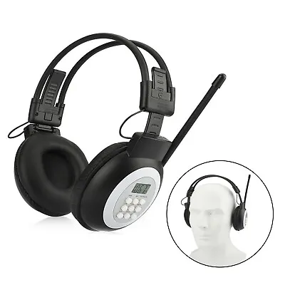 Portable Personal FM Radio Headphones  Wireless Headset With Radio Built • £12.37