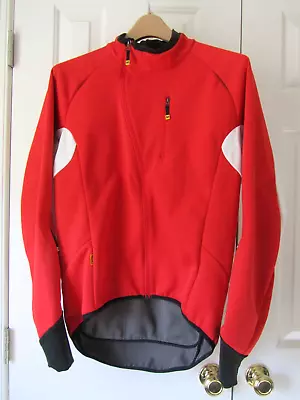 Mavic Equipe Men's Cycling Bike WarmShellST Jacket Large Red & White • $85