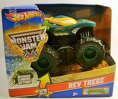 Teenage Mutant Ninja Turtles Monster Jam Truck Rev Tredz Hot Wheels Rare • $54.95