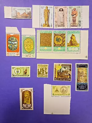 EGYPT (15) STAMPS FROM THE 70s & THE 80s MNH • $6.89