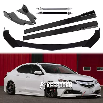 For Acura TLX ILX RSX TL Front Bumper Lip Splitter + Side Skirts Rear Diffuser • $167.19