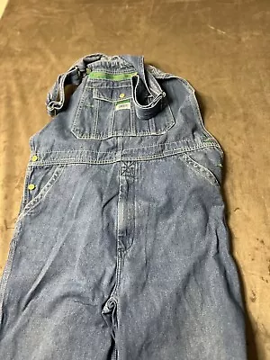 Vintage Liberty Overalls Men 36x30 Blue Denim Bibs Workwear Rodeo Rancher Farm • $48.99