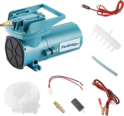 $61.10 • Buy Poafamx DC 12V Pond Air Pump Oxygen Aerator With Car Cable For Outdoor Fishing,