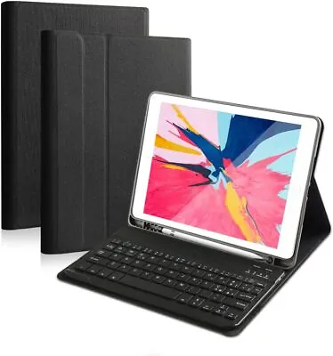 UK Smart Case With Bluetooth Keyboard Cover For IPad 6th 5th Generation/Air 1 2 • £20.61