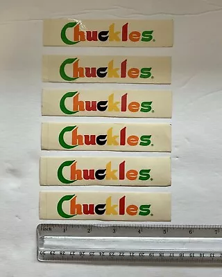 Vintage 1980s Chuckles Candy Marketing Promotional Advertising Sticker Lot 6 • $45