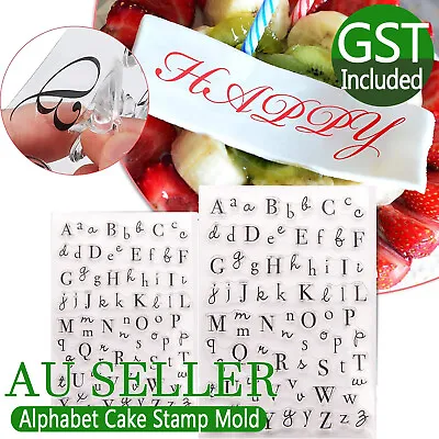 $6.62 • Buy Fondant Cake Alphabet Letter Cookies Biscuit Stamp Embosser Mold Cutter Decor AU