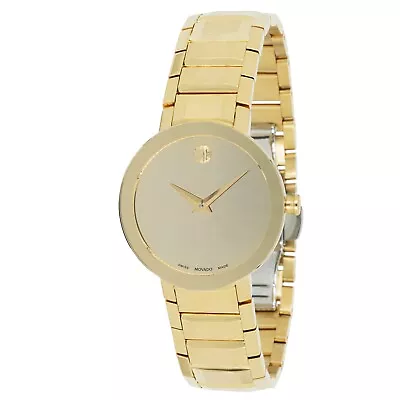 Movado 0607549 Women's Sapphire Gold-Tone Dial Quartz Watch • $496.12