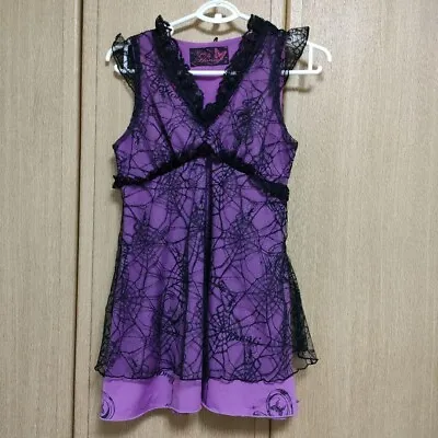 H.jelly Honey Spider Print Lace Dress H Naoto Size S～M Purple • $166
