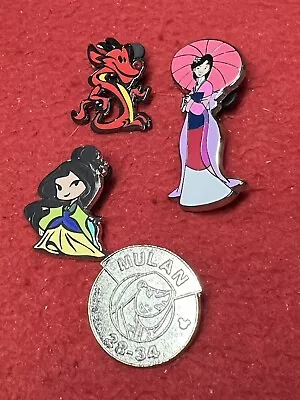 4  Disney Pins   Mulan        As Seen Lot X.. • $3