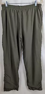New Balance USMC Marines Men's Long Track Pants Size Medium Olive Green Lined • $19.99