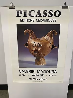 Picasso Ceramics Vintage Poster Galerie Madoura Vallauris • $75