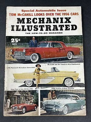 Mechanix Illustrated Magazine Nov 1955 Tom McCahill Looks Over The 1956 Cars • $8.88