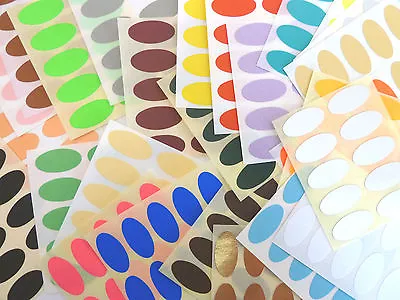 Small 25x12mm Oval Colour Code Stickers Coloured Sticky Labels - 28 Colours • £3.10