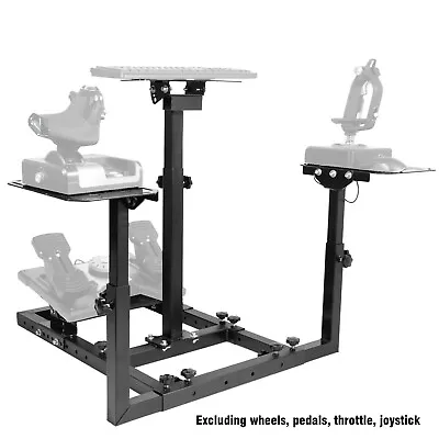 Hottoby Flight Game Stand Racing Simulator Cockpit Fit Warthog Logitech Saitek • £136.99