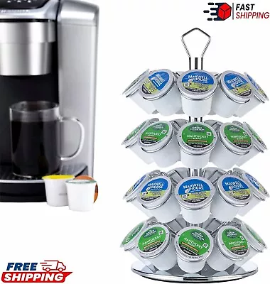K Cup Holder Storage Coffee Capsules Pod Holder Carousel 4 Tier 36 K-Cup Pods • $19.98