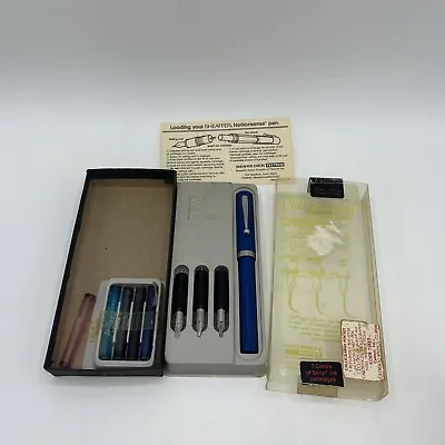 Vintage Calligraphy No Nonsense Pen Set  By Sheaffer 3 NIBS-Broad Fine Medium • $12