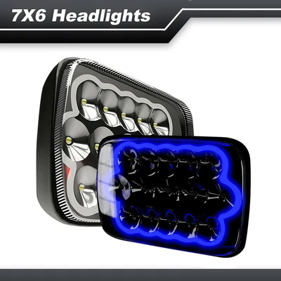 $45.99 • Buy 2PCS 7x6 5x7 LED Headlight Hi-Lo DRL Beam Sealed Lamp For Nissan Pickup Hardbody