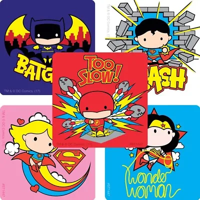 Justice League Stickers X 5 - Justice League Birthday Party - Gifts Favours Loot • $2.95