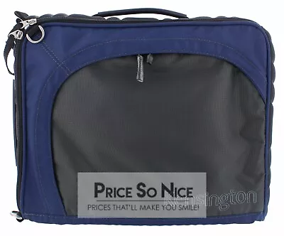 Kensington Gray/Blue Lightweight Laptop IPad Notebook 12  Case Messenger Bag NEW • $14.99