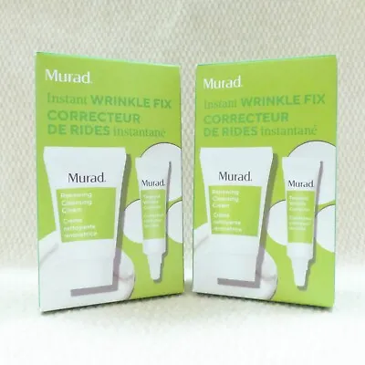 2x MURAD Instant Wrinkle Fix Mini Set - Cleansing Cream + Wrinkle Corrector NEW • $24.95