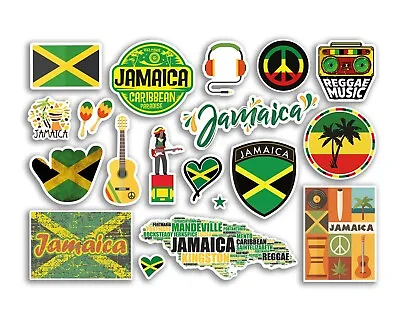 A5 Sticker Sheet Jamaica Vinyl Stickers - Holiday Flag Map Country Travel #79028 • £3.99