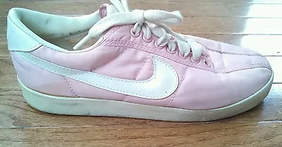 Vintage Nike Racer 80s Running Shoe White And Pink Size 5 • $71.33