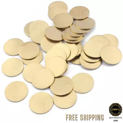 Raw Brass Disc Charms Blank Stamping Tag Pendant Jewelry Making Supplies For Diy • $8.72