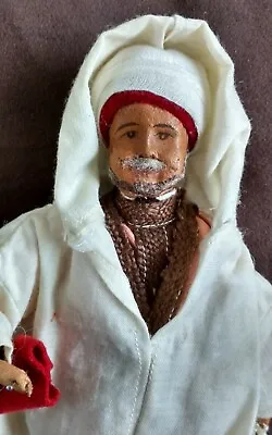 Vintage Moroccan Leather Arab Man - Traditional Algiers Costume Doll • $29.26