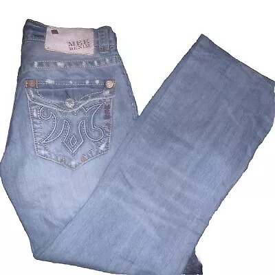 MEK Denim Mazatlan Boot Cut Flap Pocket Denim Jeans 29x34 Distressed • $19.99