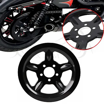 $33.98 • Buy Black Motorcycle Rear Pulley Cover For Harley Sportster 883 1200 Iron 883 XL883N