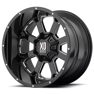 20 Inch Black Wheels Rims LIFTED Chevy 2500 3500 Dodge RAM 8 Lug Hummer H2 20x10 • $1744