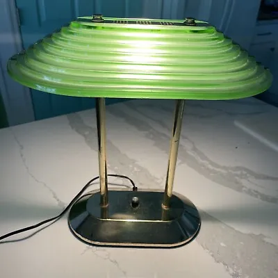 Vintage Architectural Memphis Style Glass Desktop Lamp  • $160