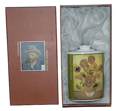 Vincent Van Gogh Diffuser Fragrance Bottle Vase Art 16 Oz Sunflowers In Box • $24.88