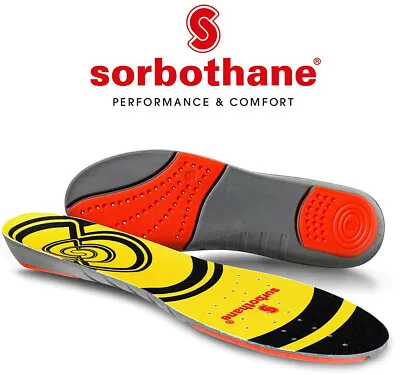 Sorbothane Double Strike Insoles | Heel & Forefoot Shock Absorption • £19.95