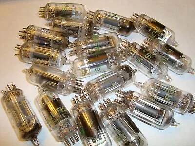 One Lot Of 18 6AV6 Tubes Mostly Branded Rogers Not Tested • $19