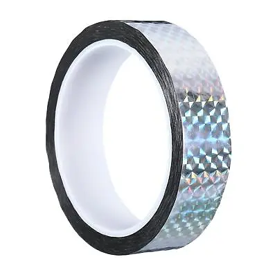 25mmx50m Prism Tape Holographic Reflective Adhesive Craft Decoration Silver • £10.50