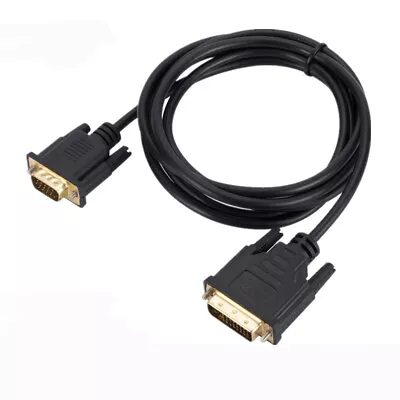 1080p Video Converter DVI-D To VGA Adapter Cable 15-pin VGA Male Converter • $10.39