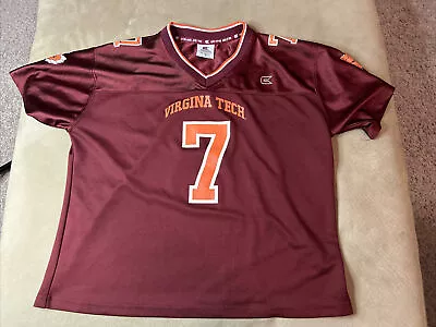 Women’s Colosseum #7 Michael Vick Virginia Tech Hokies NCAA Football Jersey M • $29.97