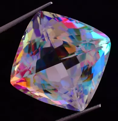 Flawless 50.00 Ct Natural Mystic Quartz Rainbow Color Stunning GIT Certified Gem • $2.25