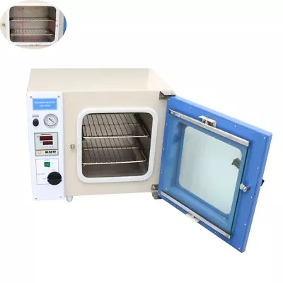 110V 0.9Cu Ft Vacuum Drying Heating Oven Chamber Size 12x12x11  Laboratory Tool • $957.86