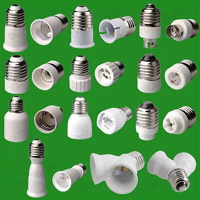 Screw ES Light Bulb Socket To E14 E27 B22 MR16 GU10 G9 Lamp Adaptor Converter • £2.49