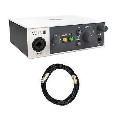 Universal Audio Volt 1 USB-C Audio Interface Bundle With 20-foot XLR Cable • $144