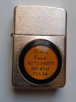 Vintage Park Lighter Tulsa Buddy Beard Auto Parts Working Condition  • $6