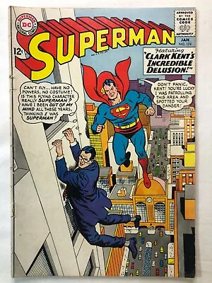 Superman #174 January 1965 Vintage Silver Age DC Comics Collectable Nice! • $52.25