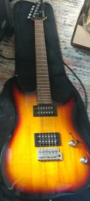 $129 • Buy LAGUNA - Sunburst Electric Guitar ~ Comfort Carved Natural Wood Designed In USA