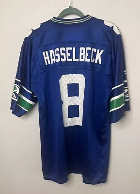 Matt Hasselbeck Seattle Seahawks 8 Jersey Mens M Reebok Vintage Rare Authentic • $149