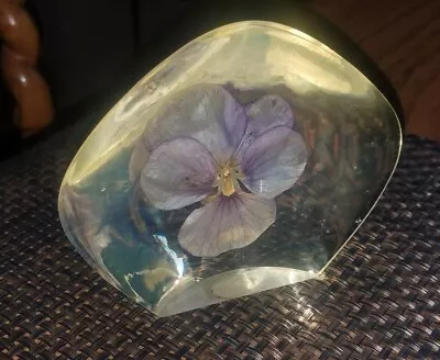 Rare VTG TARAX INFINITY PRODUCTS CANADA Lucite Paperweight~Flower~Unique Shaped! • $17