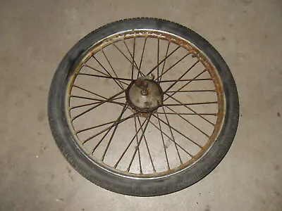 1965 Puch Sears Allstate MS50 Moped Front Wheel / Rim With Brake Plate • $100
